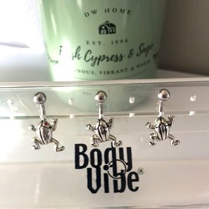3pcs Frogs belly navel rings